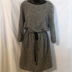 AB Studio French Terry Draw String Tunic Dress